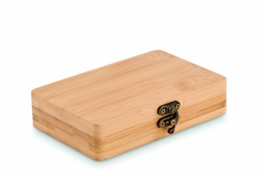 Logo trade promotional products picture of: 13 piece tool set, bamboo case