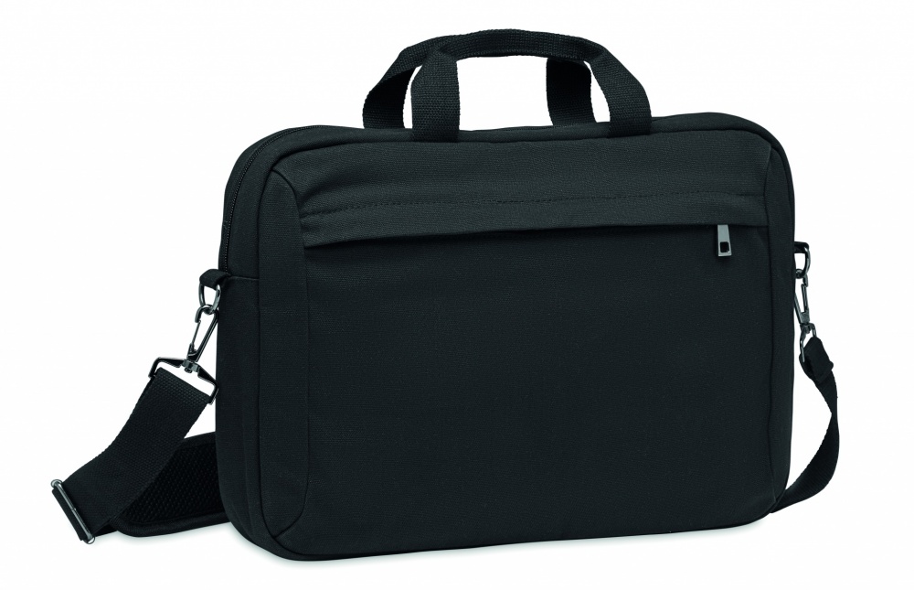 Logo trade promotional giveaways image of: Laptop bag in washed canvas