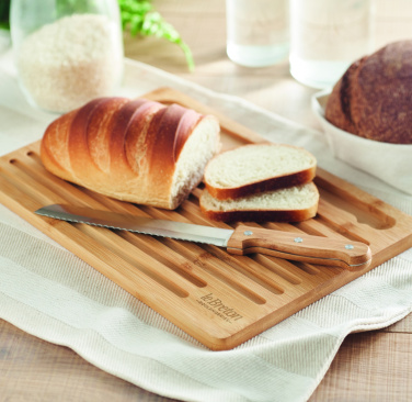 Logo trade promotional giveaway photo of: Bamboo cutting board set