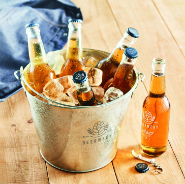 Logotrade promotional product image of: Metal beer bucket 4L