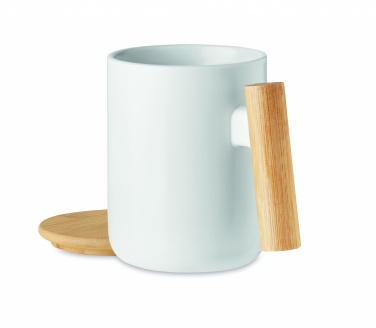 Logo trade promotional products picture of: Porcelain mug with lid 380 ml