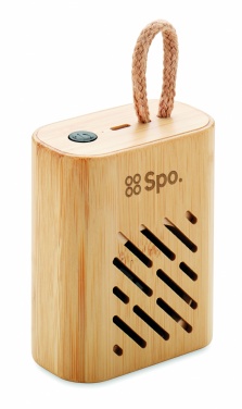 Logotrade promotional merchandise photo of: 3W Bamboo wireless speaker