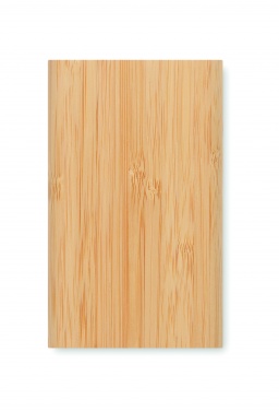 Logo trade advertising products image of: 4000 mAh Bamboo power bank