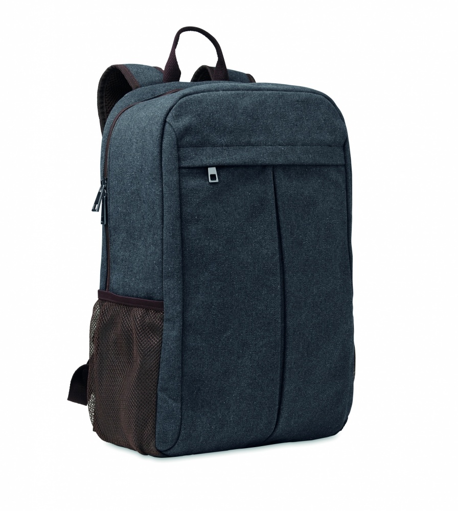 Logo trade corporate gifts image of: Laptop backpack in canvas