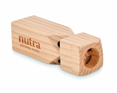 Logo trade advertising products picture of: Wooden train whistle