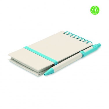 Logo trade corporate gifts image of: A6 milk carton notebook set