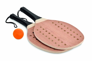 Logo trade promotional products image of: Rosewood beach tennis set