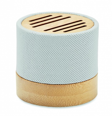 Logo trade advertising product photo of: Bamboo RPET wireless speaker