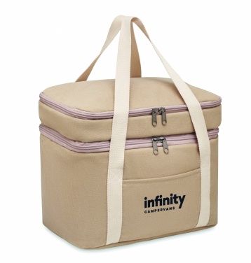 Logo trade business gifts image of: Cooler bag canvas 320 gr/m²
