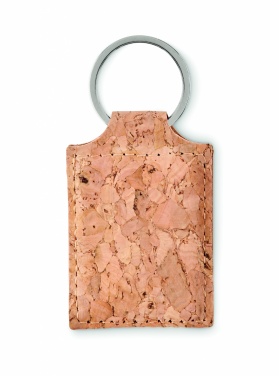Logo trade advertising product photo of: Rectangular cork key ring Imatra