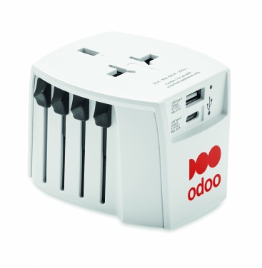 Logo trade corporate gifts image of: Skross MUV USB A/C adapter