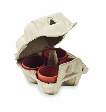 Logo trade promotional gifts picture of: Egg carton growing kit