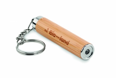 Logo trade advertising product photo of: Mini bamboo torch with keyring