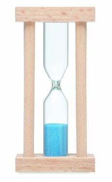 Logo trade corporate gifts picture of: Wooden sand timer 3 minutes