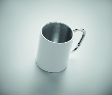 Logo trade promotional products picture of: Metal mug and carabiner handle