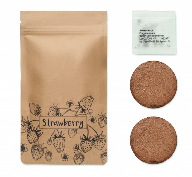 Logo trade corporate gifts image of: Strawberry growing kit