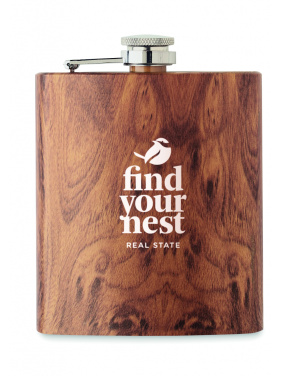 Logotrade advertising products photo of: Slim hip flask 190 ml