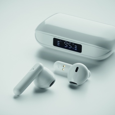 Logo trade promotional merchandise image of: Recycled ABS TWS earbuds