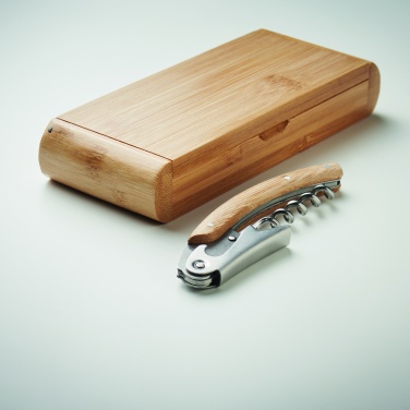 Logo trade promotional items picture of: Waiter's knife in bamboo