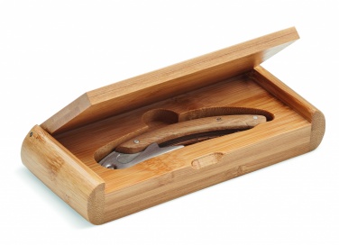 Logo trade corporate gifts image of: Waiter's knife in bamboo