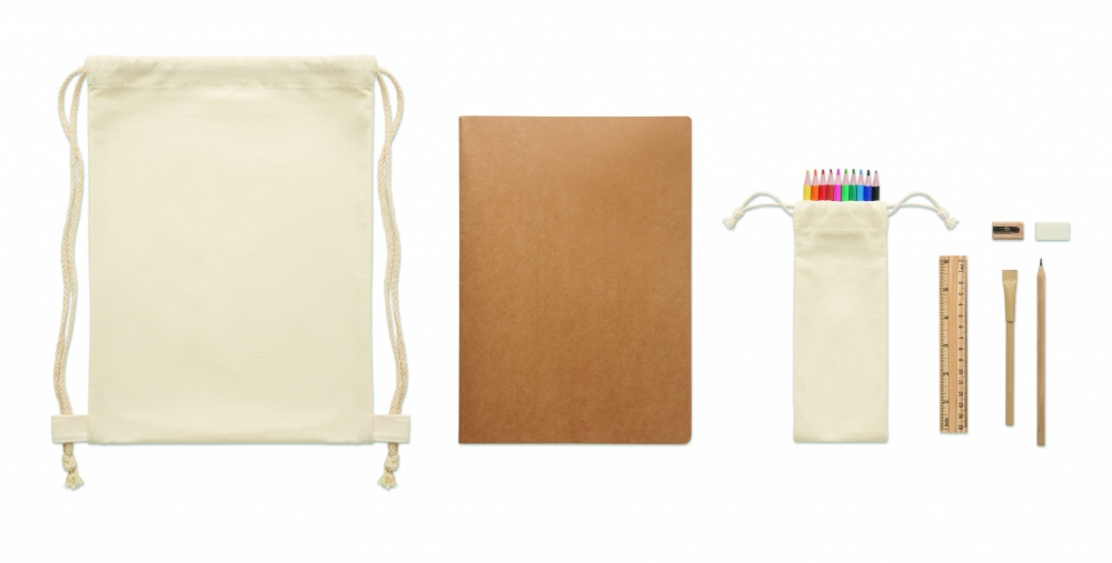 Logotrade promotional gifts photo of: Kids drawing set in drawstring