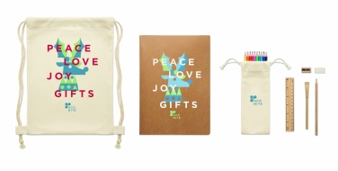 Logo trade advertising products picture of: Kids drawing set in drawstring