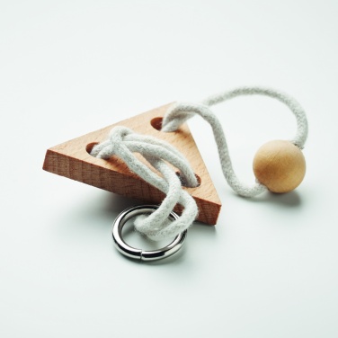 Logotrade promotional item picture of: Wooden brain teaser triangle
