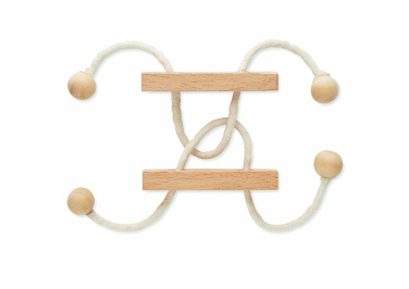 Logo trade promotional giveaways picture of: Wooden brain teaser rectangle