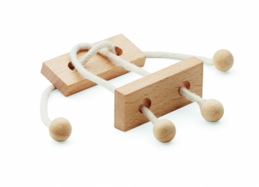 Logotrade promotional product picture of: Wooden brain teaser rectangle