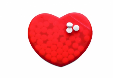 Logotrade business gift image of: Heart shape peppermint box