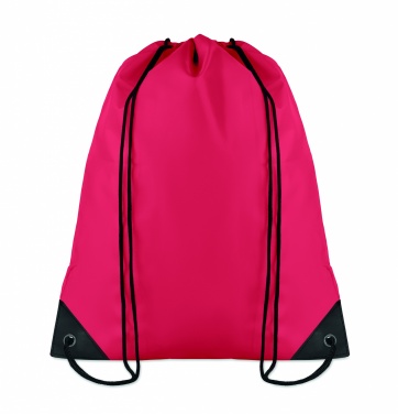 Logo trade promotional giveaways image of: 190T Polyester drawstring bag