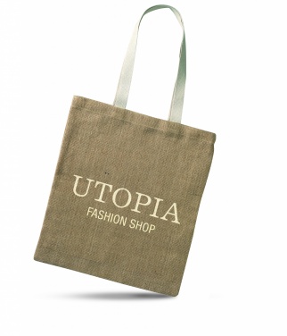 Logo trade promotional gifts image of: Jute shopping bag
