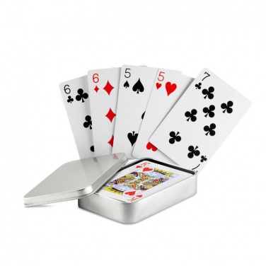 Logotrade corporate gift image of: Playing cards in tin box