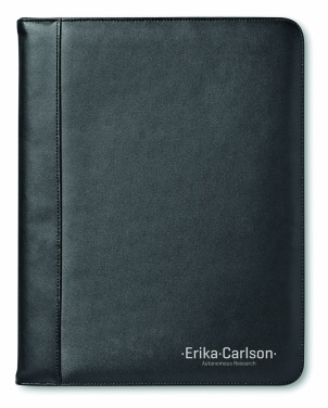 Logo trade advertising products image of: A4 leather conference folder