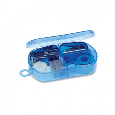 Logo trade promotional giveaways image of: Stationery set in plastic box