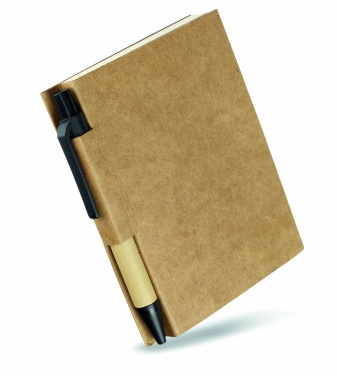 Logo trade business gifts image of: Recycled notebook with pen