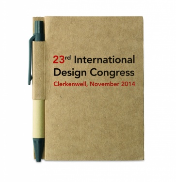 Logo trade promotional merchandise image of: Recycled notebook with pen