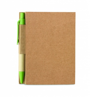 Logo trade advertising products image of: Recycled notebook with pen