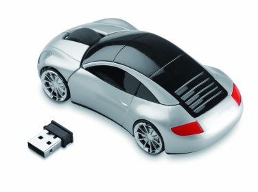 Logo trade corporate gifts image of: Wireless mouse in car shape
