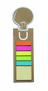 Logo trade promotional giveaway photo of: Bookmark with sticky memo pad