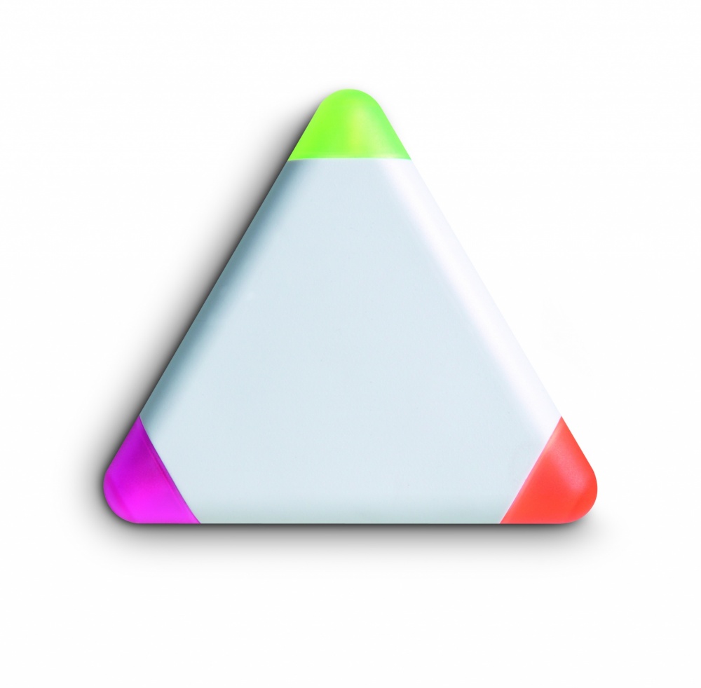 Logo trade promotional gifts image of: Triangular highlighter