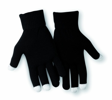 Logo trade promotional giveaways image of: Tactile gloves for smartphones
