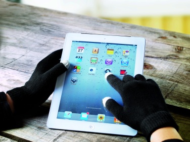 Logo trade promotional giveaways image of: Tactile gloves for smartphones