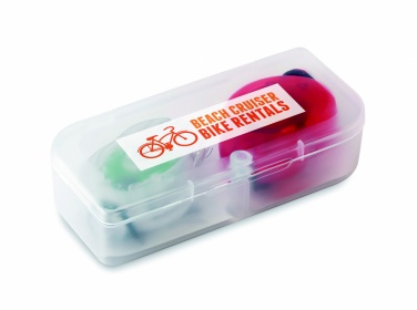 Logo trade corporate gifts picture of: 2 bicycle lights in PP box