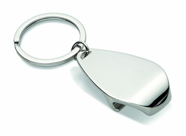 Logo trade promotional gift photo of: Bottle opener key ring Tornio