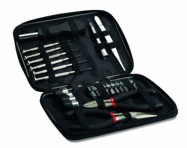 Logo trade promotional item photo of: 26 pcs tool in aluminium case