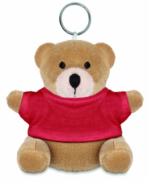Logo trade promotional gift photo of: Teddy bear key ring FINLAND