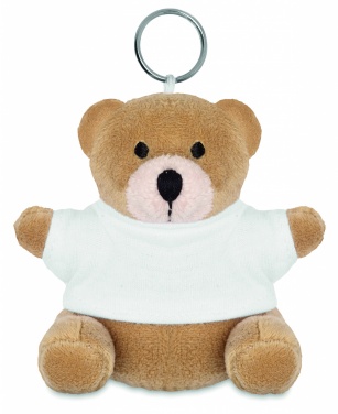 Logotrade promotional product picture of: Teddy bear key ring FINLAND