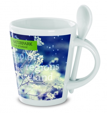 Logotrade promotional item image of: Sublimation mug with spoon