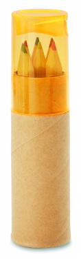 Logo trade corporate gift photo of: 6 coloured pencils